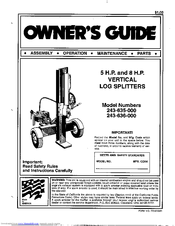 MTD 635 Series Owner's Manual