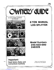 MTD 245-632-000 Owner's Manual