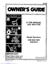 MTD 24632-8 Owner's Manual