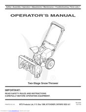 MTD 769-04165 Operator's Manual
