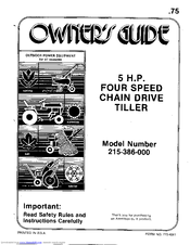 MTD 215-386-000 Owner's Manual