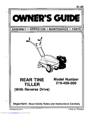 Mtd 219-406-000 Owner's Manual