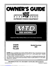 Mtd 35 Owner's Manual