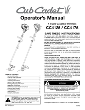 Cub Cadet CC4125 Operator's Manual