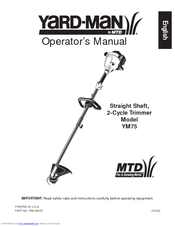 Yard-Man YM75 Operator's Manual