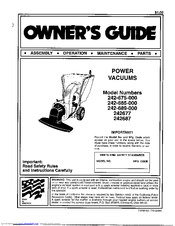 MTD 242-675-000 Owner's Manual