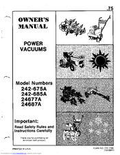 MTD 24687A Owner's Manual