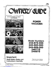 MTD 24687S Owner's Manual