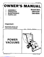 MTD 248-680A Owner's Manual