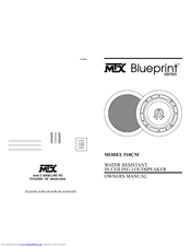Mtx Blueprint 510CM Owner's Manual