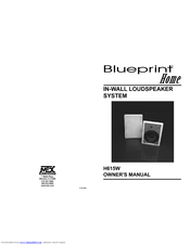 MTX Blueprint H615W Owner's Manual