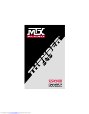 MTX THUNDER895 Owner's Manual
