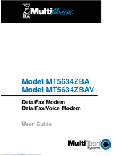 MultiModem MT5634ZBAV User Manual