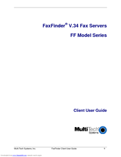 Multitech FaxFinder V.34 Fax Servers FF Model Series User Manual