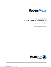 Multitech Modem Module MT3334SMI Developer's Manual