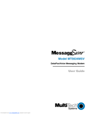 Multitech MessageSaver MT5634MSV User Manual