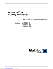 Multitech MultiVOIP MVPFXS-8 User Manual