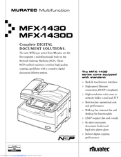 Muratec Fax MFX-1430D Owner's Manual
