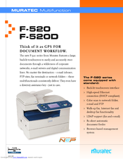 Muratec F-520D Specification Sheet