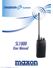 Maxon SL1000 User Manual