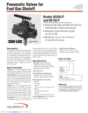 Murphy Pneumatic Valves M2582-P Owner's Manual