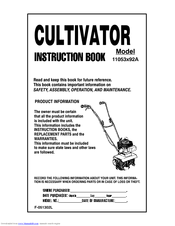 Murray 11053x92a Instruction Book