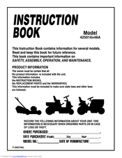 Murray 425016x48A Instruction Book