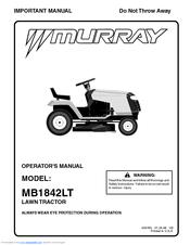 Murray MB1842LT Operator's Manual