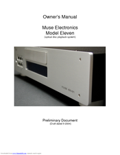 Muse electronics Model Eleven Owner's Manual