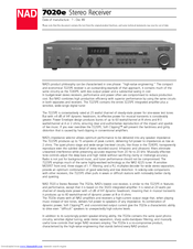 Nad 7020e Manuals Manualslib