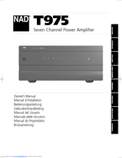 NAD T975 Owner's Manual