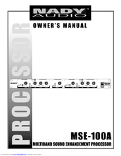 Nady Audio MSE-100A Owner's Manual