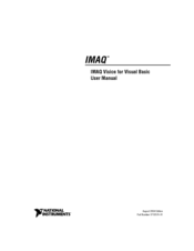 National Instruments IMAQ User Manual