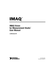 National Instruments IMAQ Vision for Measurement Studio User Manual