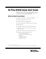 National Instruments NI PCIe-8255R Quick Start Manual