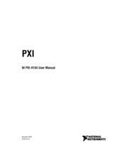 National Instruments NI PXI-8104 User Manual