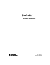 National Instruments DeviceNet NI-DNET User Manual