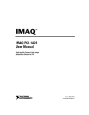 National Instruments IMAQ PCI-1428 User Manual