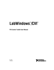 National Instruments LabWindows/CVI User Manual