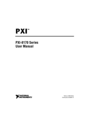 National Instruments PXI-8170 Series User Manual