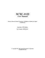 National Instruments SCXI-1122 User Manual