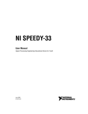 National Instruments Signal Processing Engineering Educational Device NI SPEEDY-33 User Manual
