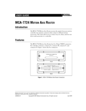 National Instruments Motion Axis Router MCA-7724 User Manual