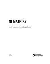 National Instruments Xmath Interactive Control Design Module ICDM User Manual