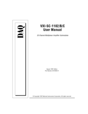 National Instruments VXI-SC-1102C User Manual