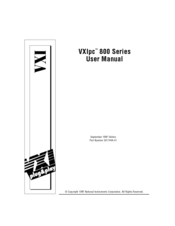 National Instruments VXIpc 800 Series User Manual