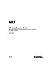 National Instruments MXI-Express Series User Manual