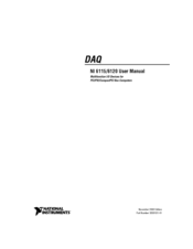 National Instruments NI 6115 User Manual