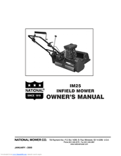 National Mower IM25 Owner's Manual