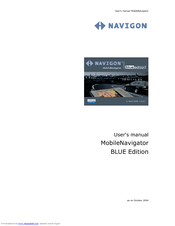 Navigon MobileNavigator User Manual
